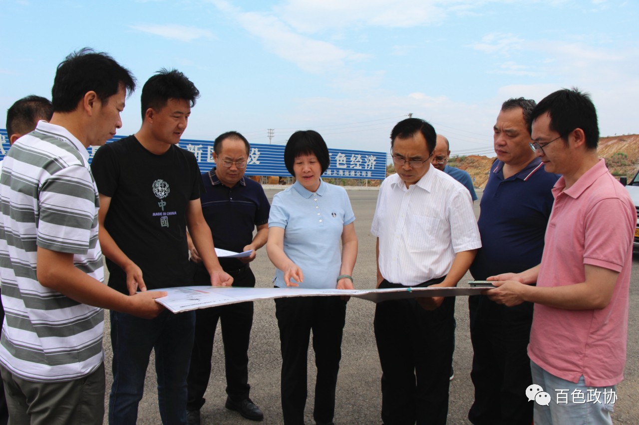 调研组实地查看百东新区深百大道建设进度.jpg