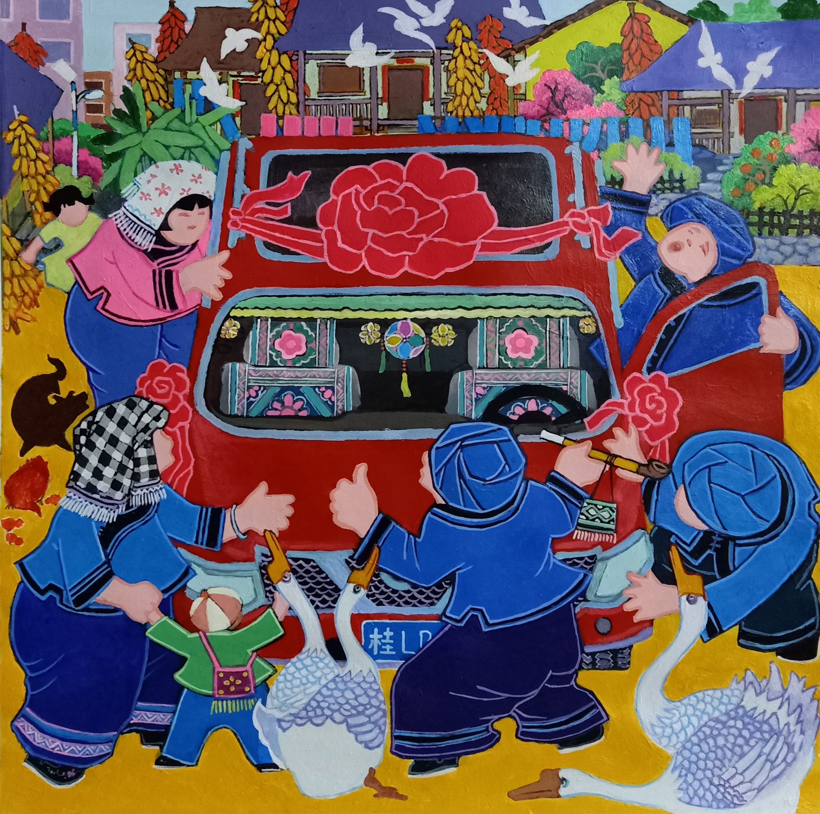 靖西壮族农民画创作再传喜讯