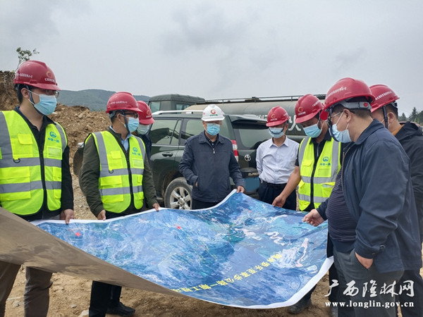 黄建宁到隆林各族自治县开展重大项目复工复产调研