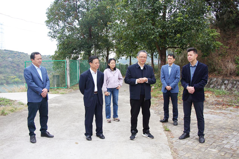 石国怀到百东河水库调研