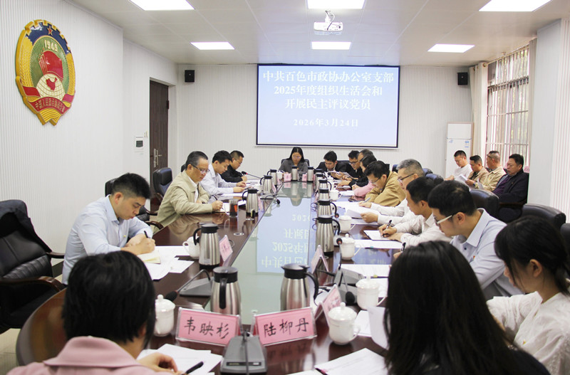 市政协办公室党支部召开2025年度组织生活会和开展民主评议党员